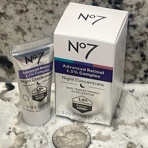 🍄6/$26 No.7 advanced retinol 1.5 complex night concentrate NWT